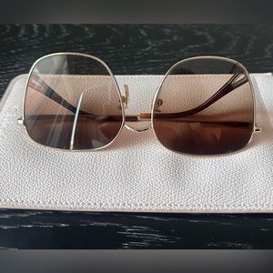 CHLOE Gold Sunglasses Authentic